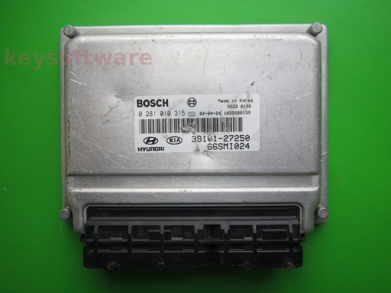 ECU Hyundai Santa Fe 2.0CRDI 39101-27250 0281010315 EDC15C7 {