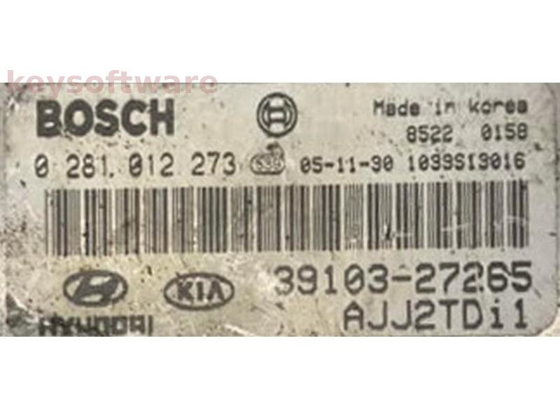 ECU Hyundai Tucson 2.0 39103-27265 0281012273 EDC15C7 {
