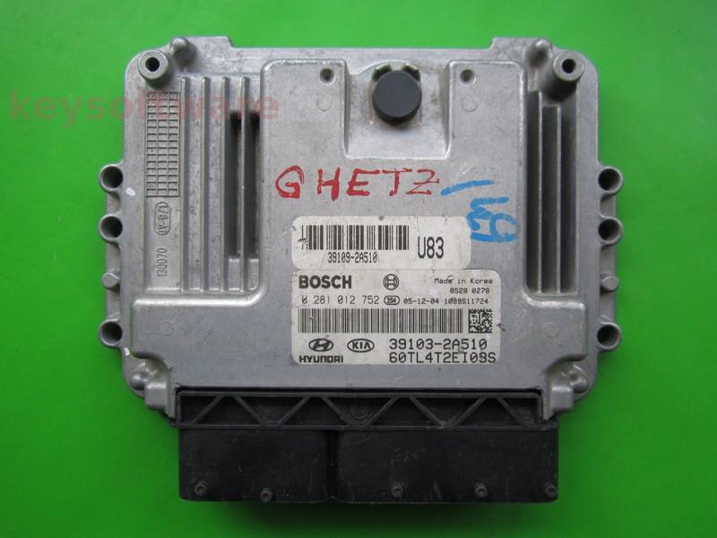 ECU Hyundai Getz 1.5CRDI 39103-2A510 0281012752 EDC16C39