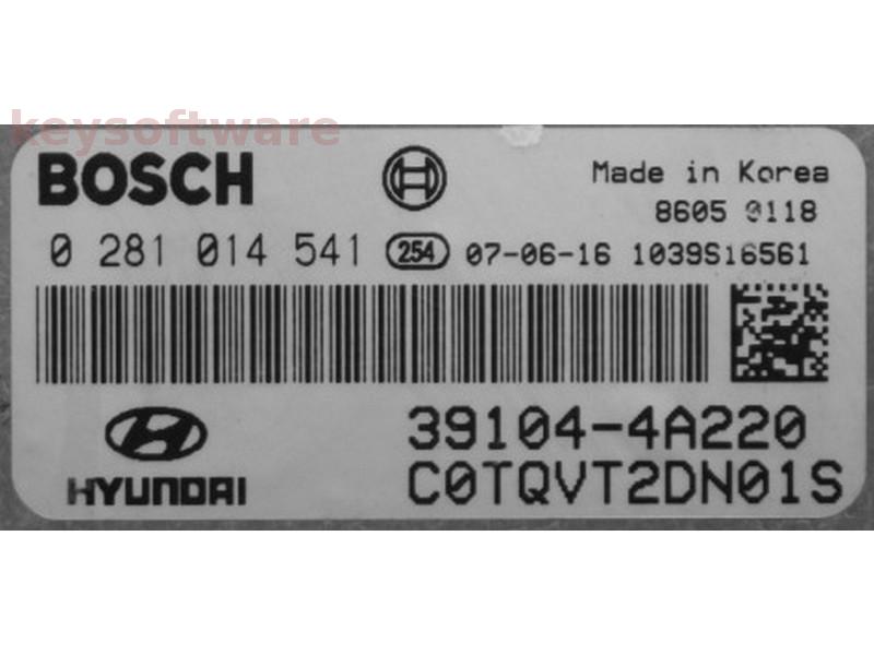 ECU Hyundai Santa Fe 2.2 39114-4A220 0281014541 EDC16C39 {