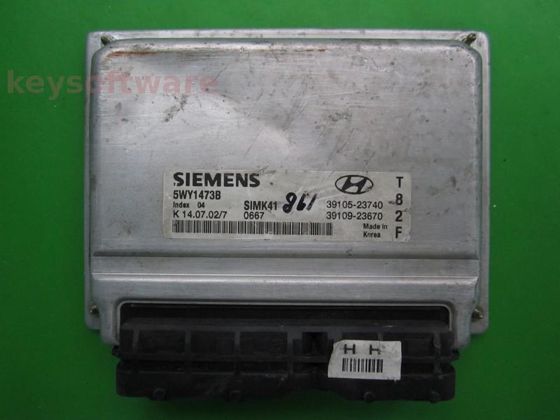 ECU Hyundai Matrix 1.8 39105-23740 5WY1473B SIMK41