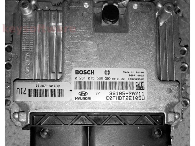 ECU Hyundai I30 1.6CRDI 39105-2A711 0281015568 EDC16C39 {