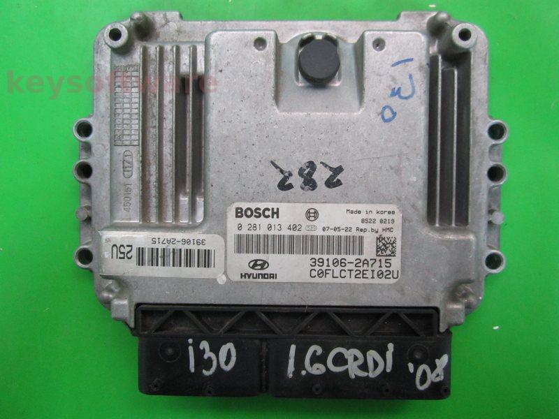 ECU Hyundai I30 1.6 39106-2A715 0281013402 EDC16C39