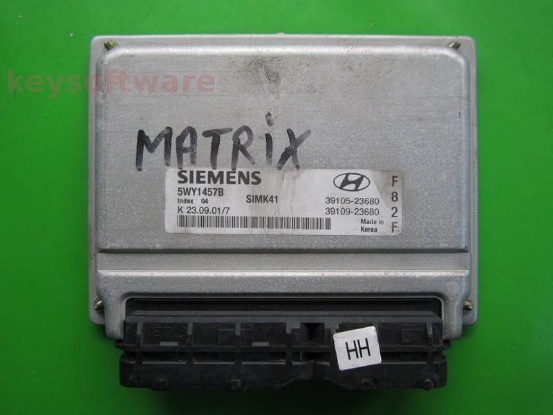 ECU Hyundai Matrix 1.8 39109-23680 5WY1457B SIMK41