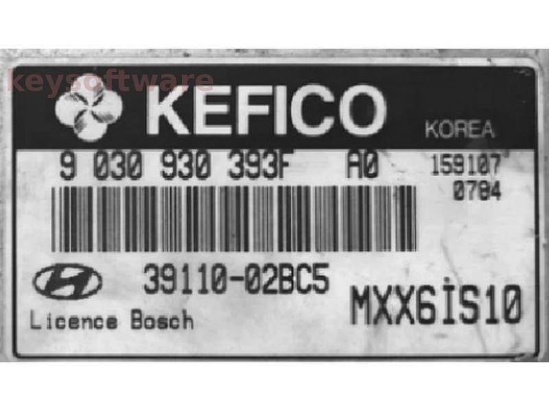 ECU Hyundai Atos 39110-02BC5 9030930393F M7.9 {