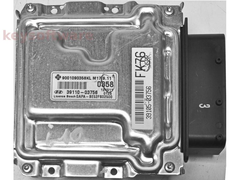 ECU Hyundai I10 1.2 39110-03756 9001090358KL M17.9.11