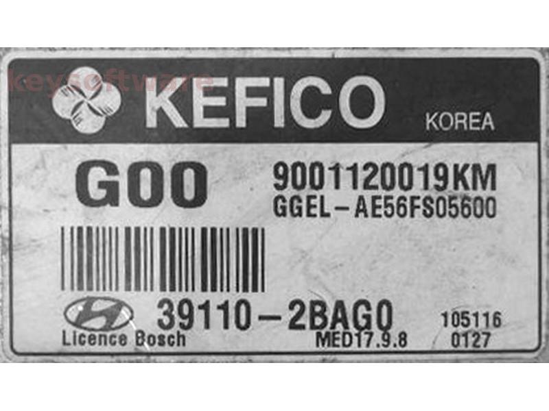 ECU Hyundai IX35 1.6 39110-2BAG0 9001120019KM MED17.9.8 {