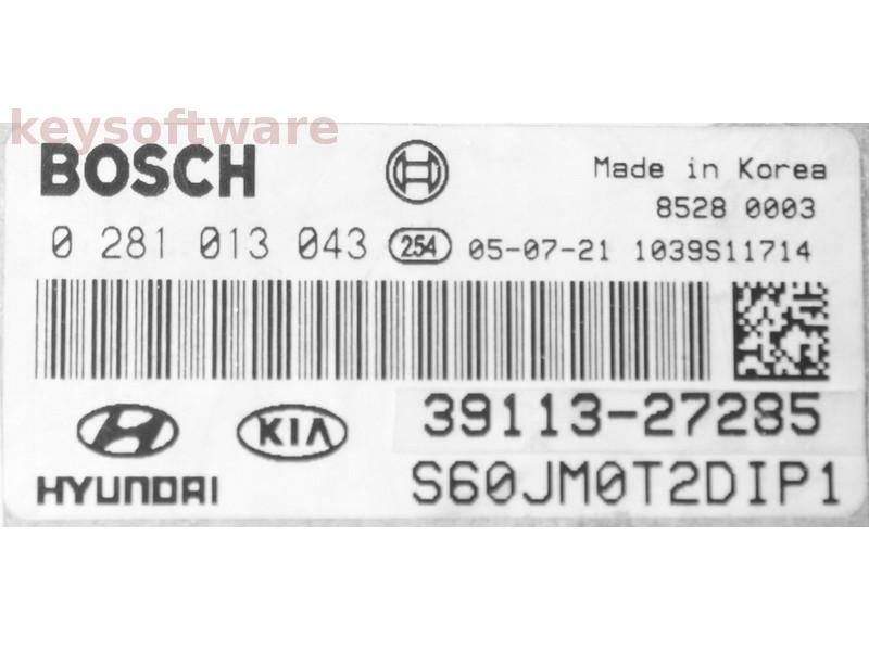 ECU Hyundai Tucson 2.0 39110-27280 0281013043 EDC16C39 {