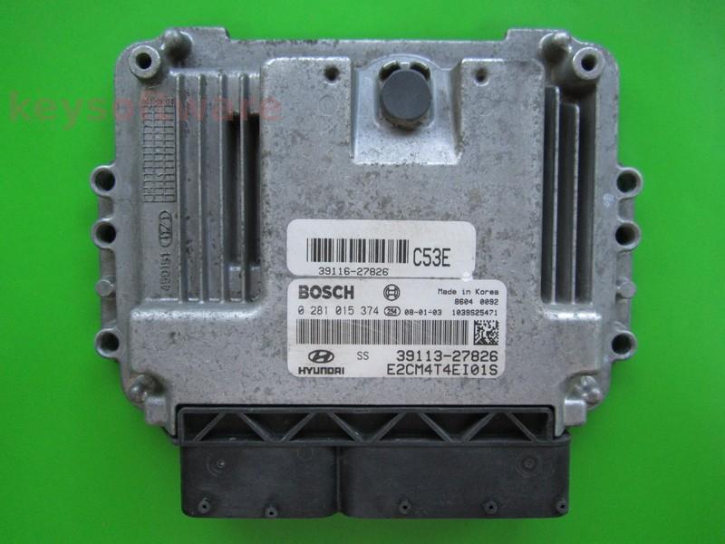 ECU Hyundai Santa Fe 2.2CRDI 39113-27826 0281015374 EDC16C39 }