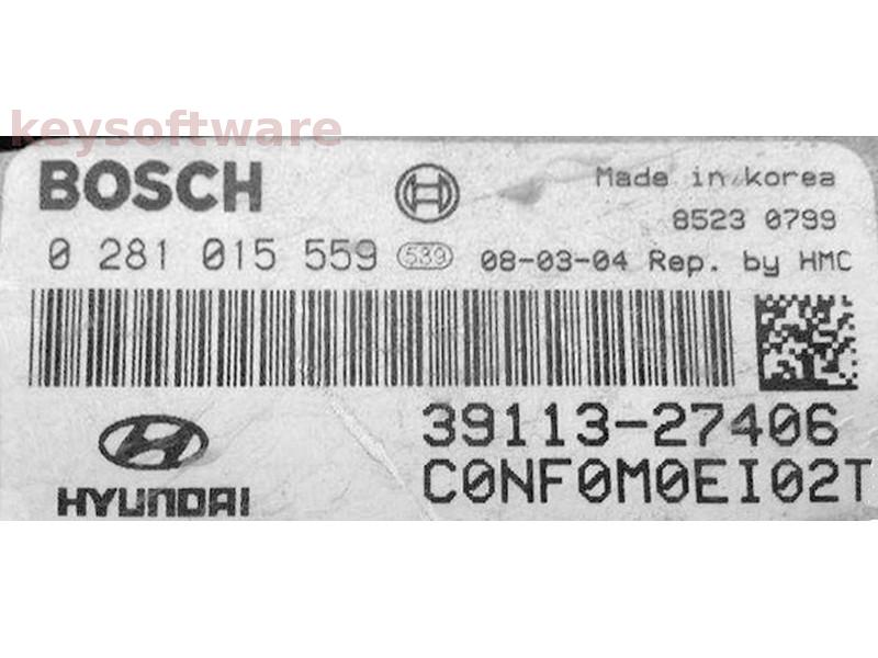 ECU Hyundai Sonata 2.0 39113-27406 0281015559 EDC16C39 {