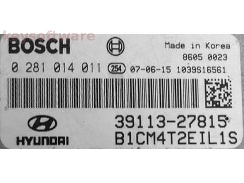 ECU Hyundai Santa Fe 2.2 39113-27815 0281014011 EDC16C39 {