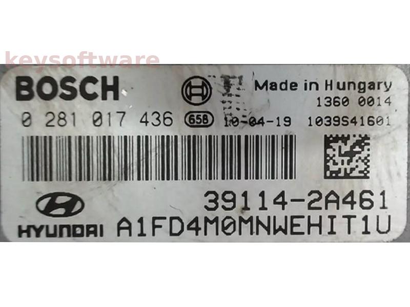 ECU Hyundai I30 1.6CRDI 39114-2A461 0281017436 EDC17C08 {