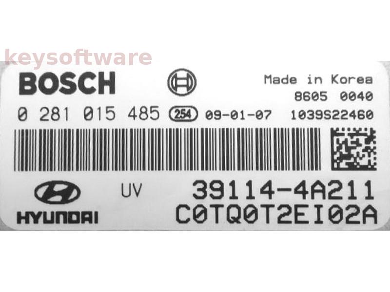 ECU Hyundai H1 39114-4A211 0281015485 EDC16C39 {