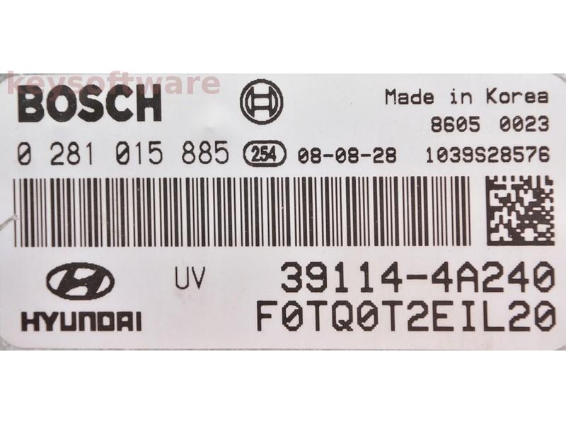 ECU Hyundai I800 2.5CRDI 39114-4A240 0281015885 EDC16C39 {