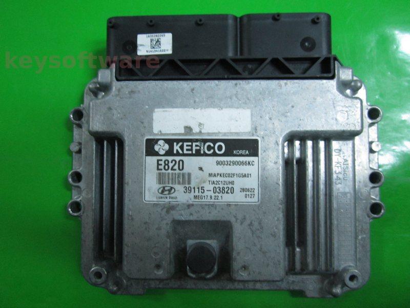 ECU Hyundai I10 1.0 39115-03820 9003290066KC MEG17.9.22.1
