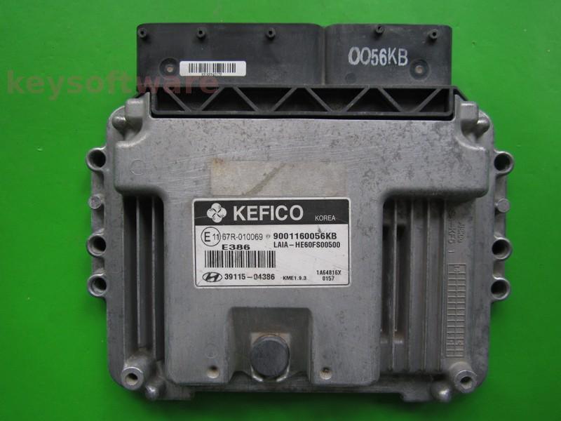 ECU Hyundai I10 1.0 39115-04386 9001160056KB KME1.9.3
