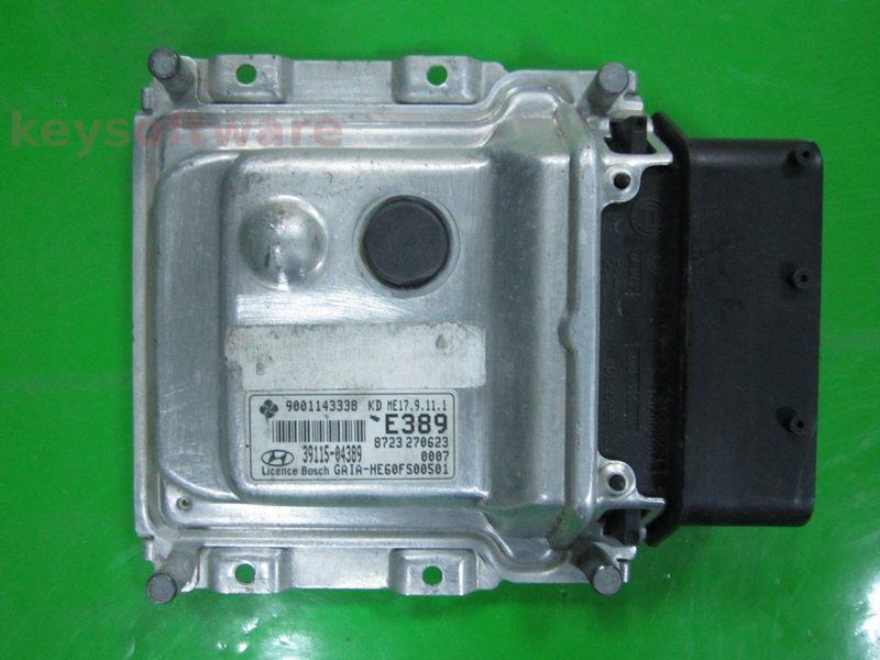 ECU Hyundai I10 1.0 39115-04389 9001143338KD ME17.9.11.1