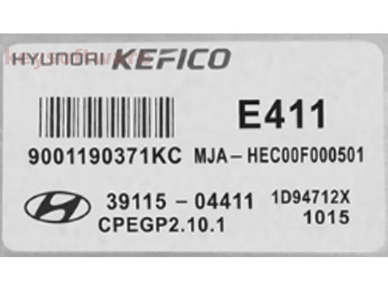 ECU Hyundai I10 39115-04411 9001190371KC CPEGP2.10.1 {