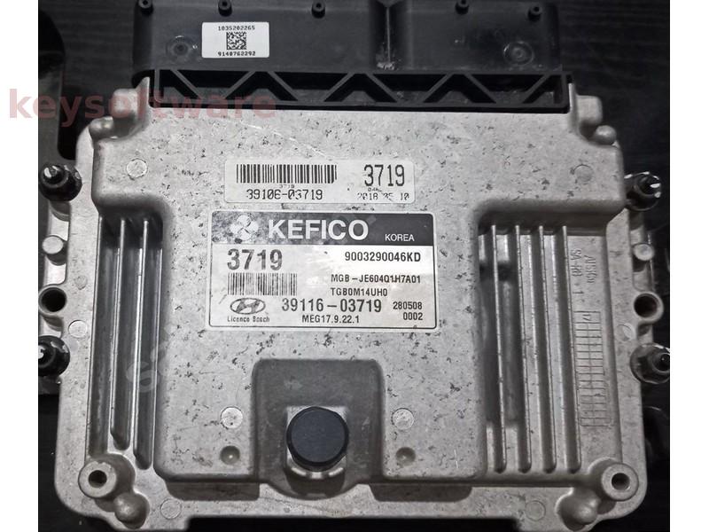 ECU Hyundai I20 39116-03719 9003290046KD MEG17.9.22.1 {