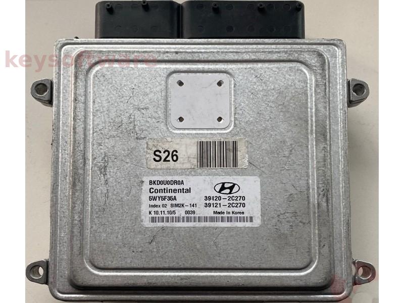 ECU Hyundai Genesis 2.0 39120-2C270 5WY5F35A SIM2K-141 {