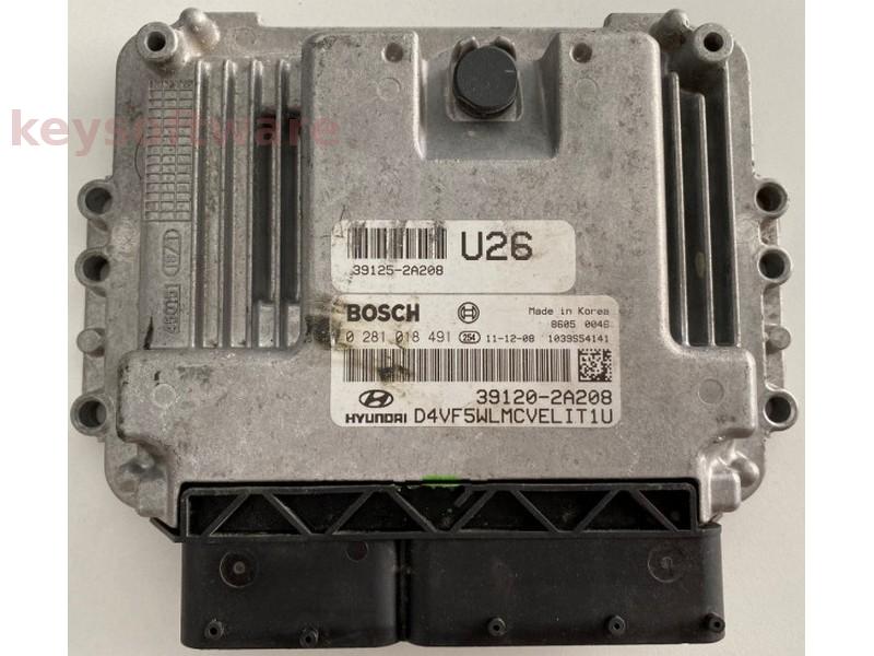 ECU Hyundai I40 1.7CRDI 39120-2A208 0281018491 EDC17C08 {