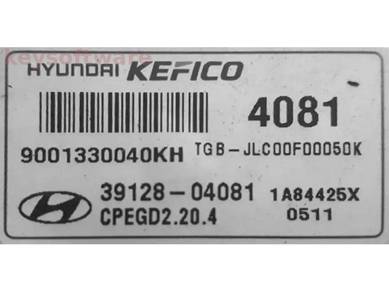 ECU Hyundai I20 1.0 39128-04081 CPEGD2.20.4 9001330040KH {