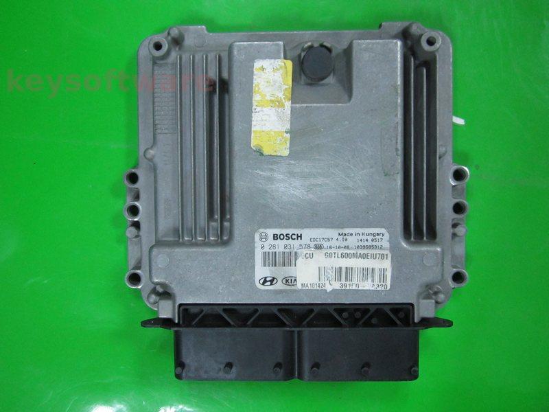ECU Hyundai I10 1.4CRDI 39150-2A320 0281031578 EDC17C57 {
