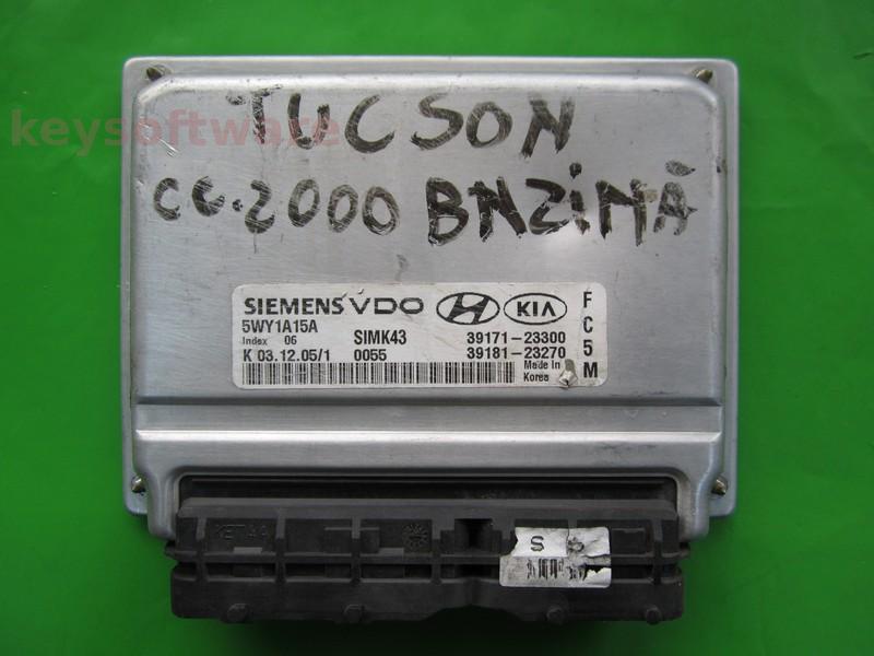 ECU Hyundai Tucson 2.0 39171-23300 5WY1A15A SIMK43