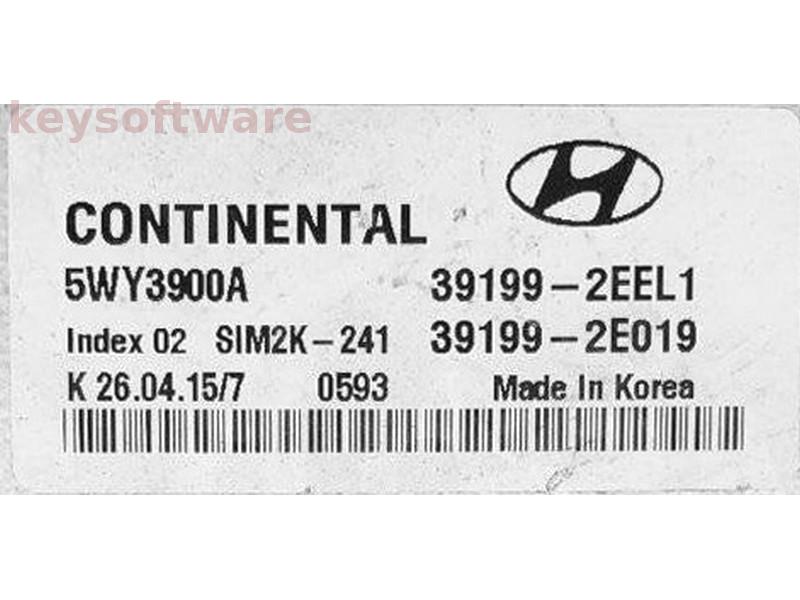 ECU Hyundai IX35 2.0 39199-2EEL1 5WY3900A SIM2K-241 {