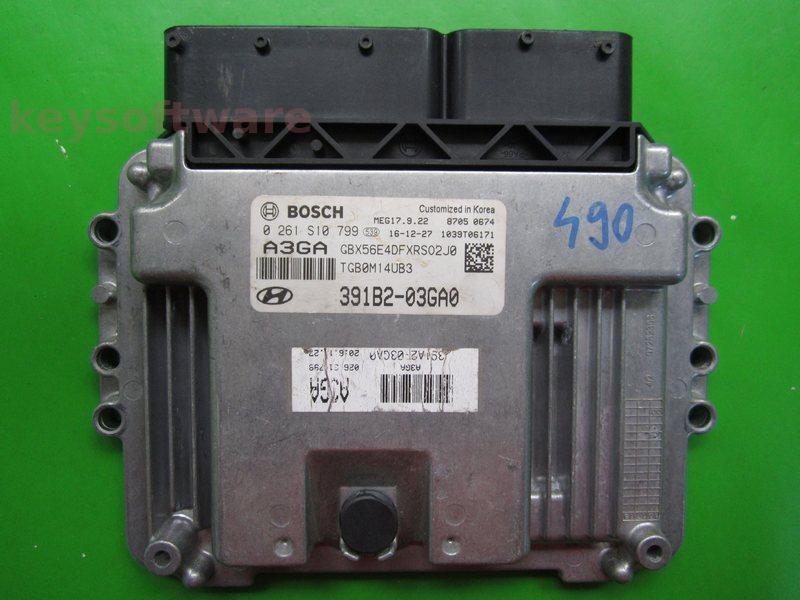 ECU Hyundai I20 1.4 391B2-03GA0 0261S10799 MEG17.9.22