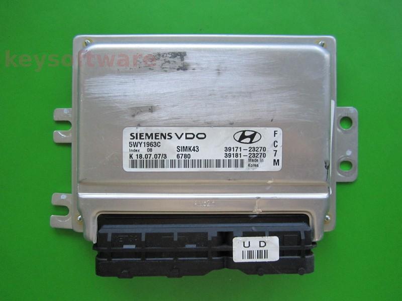 ECU Hyundai Tucson 2.0 39171-23270 5WY1963C SIMK43