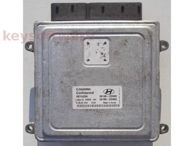 ECU Hyundai IX35 2.0 39136-2G930 5WY4J29A SIM2K-341 {