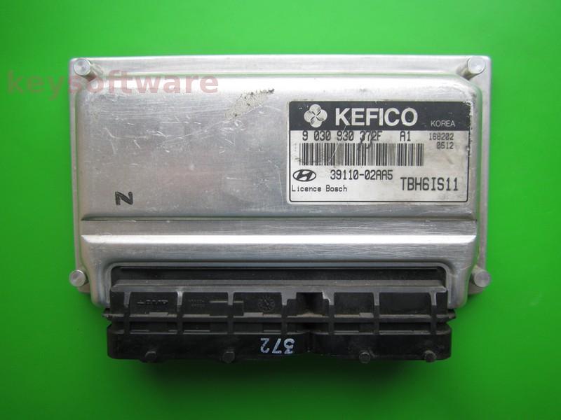 ECU Hyundai Getz 1.1 39110-02AA5 9030930372F M7.9.0