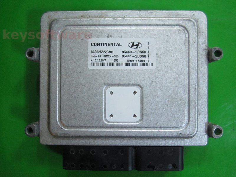 ECU Hyundai Tucson 1.6 95440-2DSS0 A3C0253220301 SIM2K-305 TCU