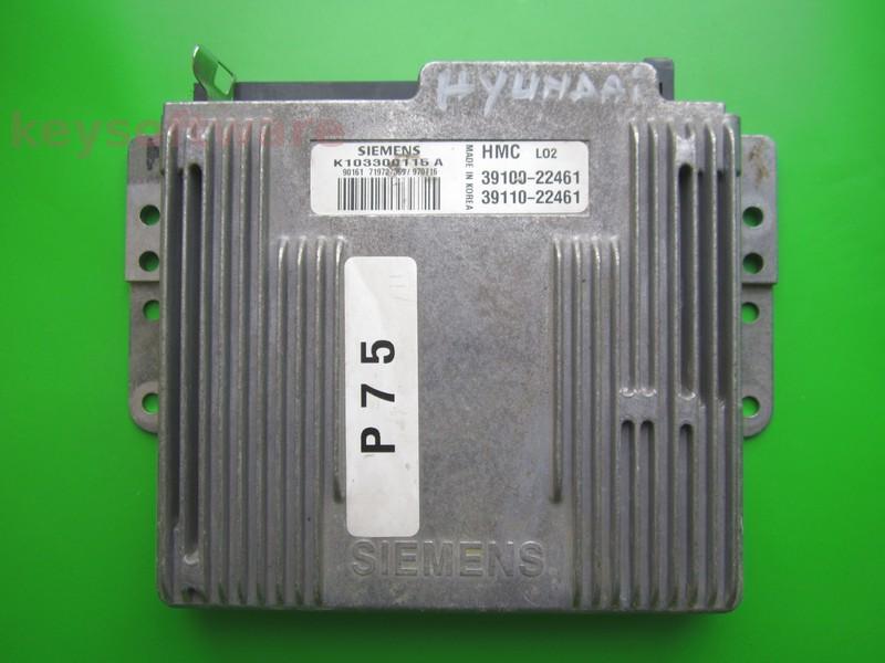 ECU Hyundai Accent 1.3 39100-22461 K103300115A