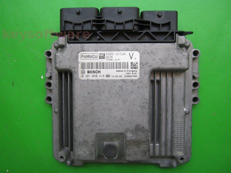 ECU Jaguar XF 2.2D EX23-12C520-VA 0281030418 EDC17CP42