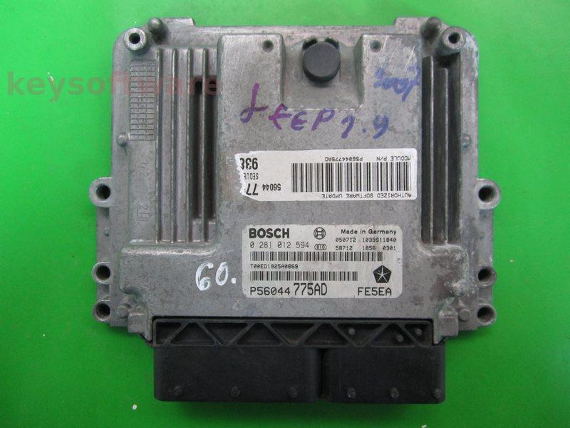 ECU Jeep Grand Cherokee 2.8CRD P56044775AD 0281012594 EDC16C2