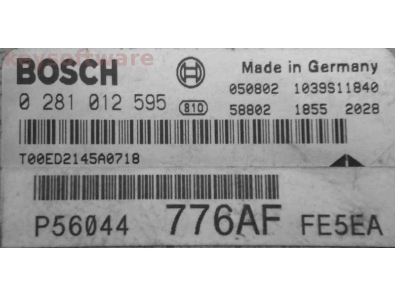 ECU Jeep Grand Cherokee 2.8CRD P56044776AF 0281012595 EDC16C2 {