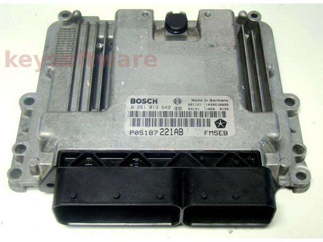ECU Jeep Grand Cherokee 2.8CRD P05187221AB 0281013649 EDC16C2 {