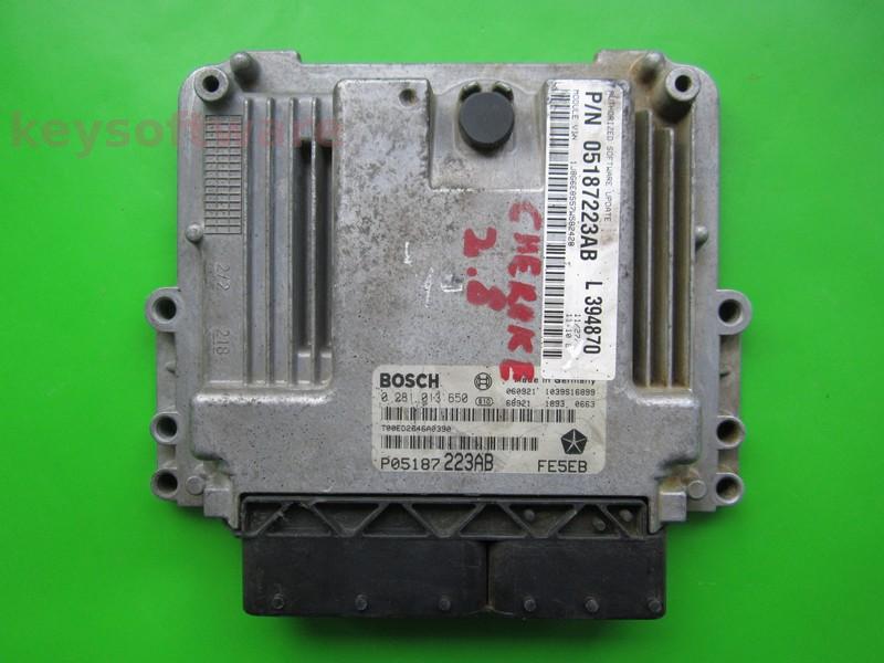 ECU Jeep Grand Cherokee 2.8CRD P05187223AB 0281013650 EDC16C2
