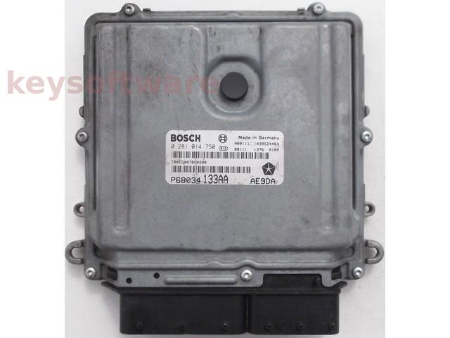 ECU Jeep Wrangler 2.8CRD P68034133AA 0281014750 EDC16CP31 {