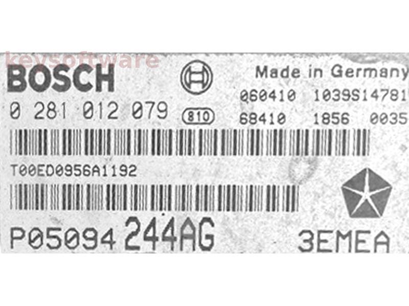 ECU Jeep Commander 3.0CRD P05094244AG 0281012079 EDC16CP31 {