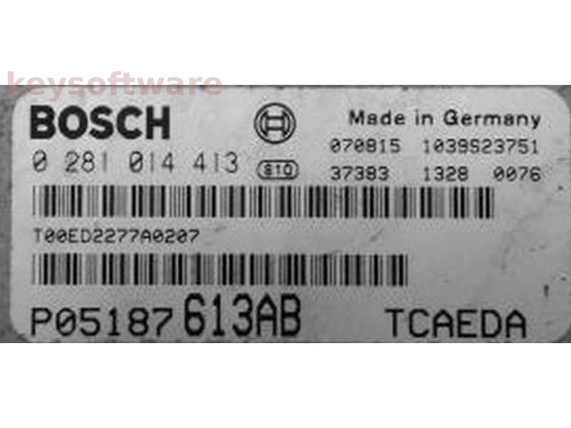 ECU Jeep Patriot 2.0CRD P05187613AB 0281014413 EDC16U31 {
