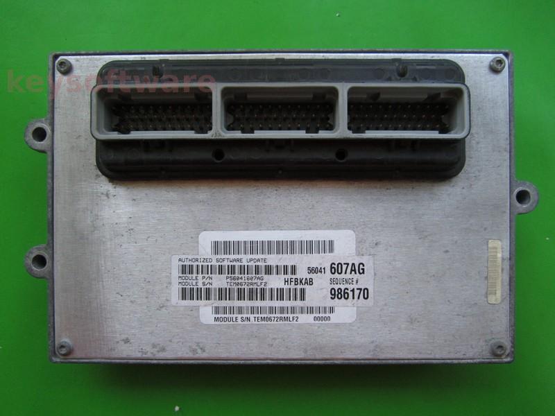 ECU Jeep Cherokee 3.7 P56041607AG 986170