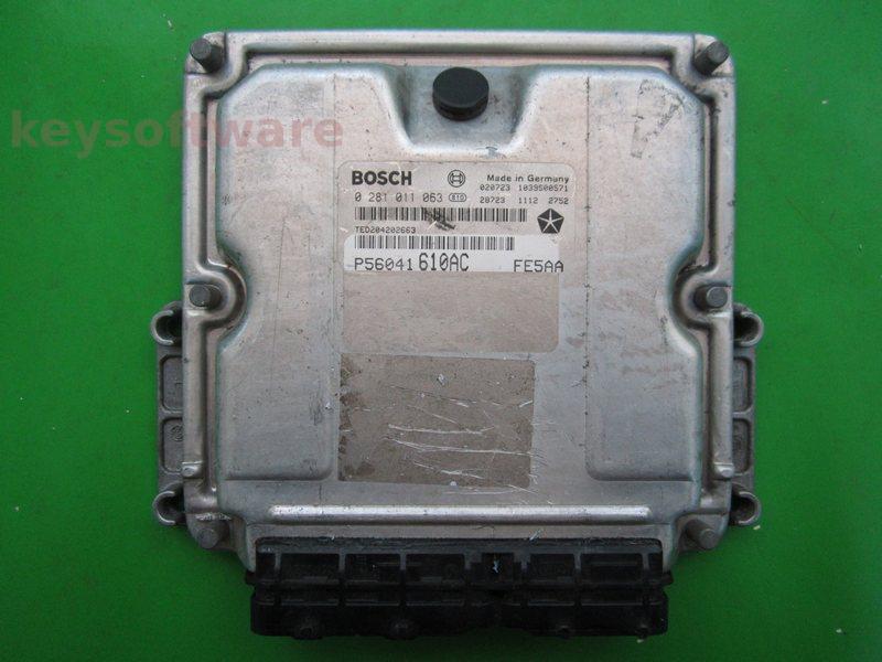 ECU Jeep Grand Cherokee 2.7CRD P56041610AC 0281011063 EDC15C5 {