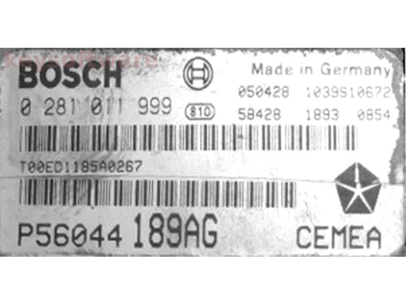ECU Jeep Grand Cherokee 3.0CRD P56044189AG 0281011999 EDC16CP31
