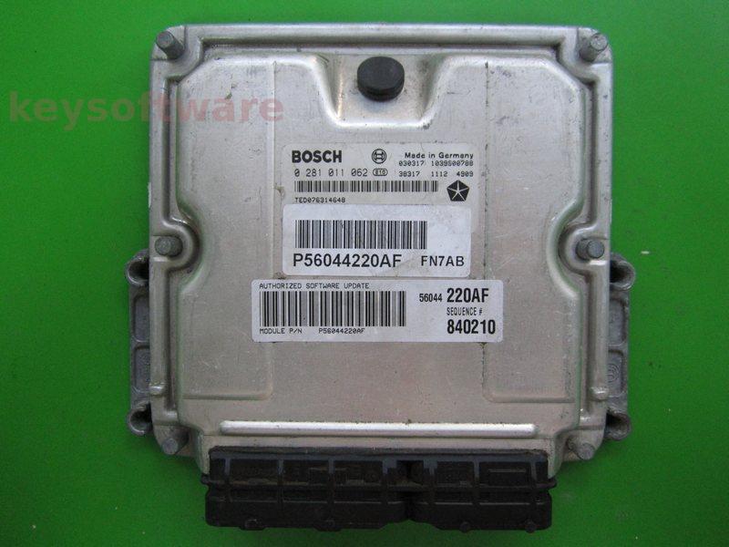 ECU Jeep Grand Cherokee 2.5CRD P56044220AF 0281011062 EDC15C5