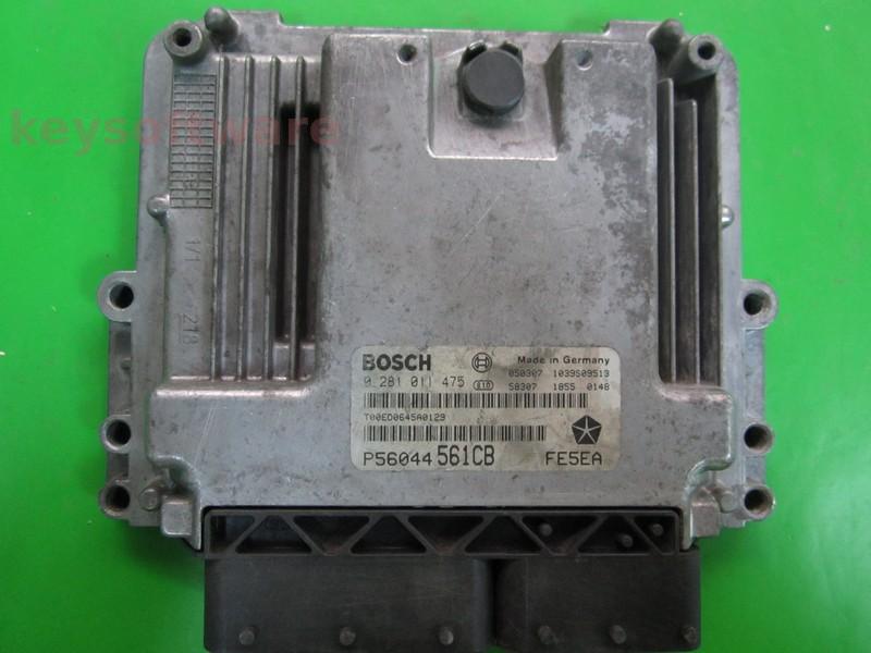 ECU Jeep Grand Cherokee 2.8CRD P56044561CB 0281011475 EDC16C2