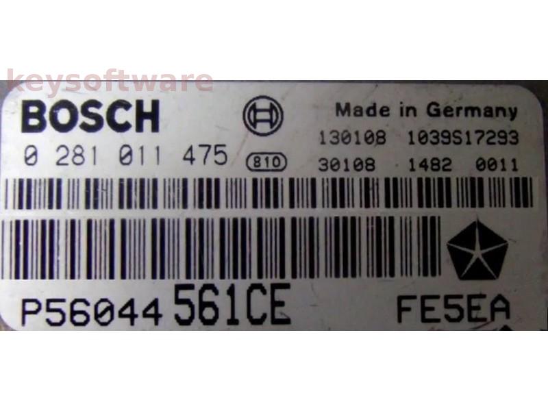 ECU Jeep Grand Cherokee 2.8CRD P56044561CE 0281011475 EDC16C2 {