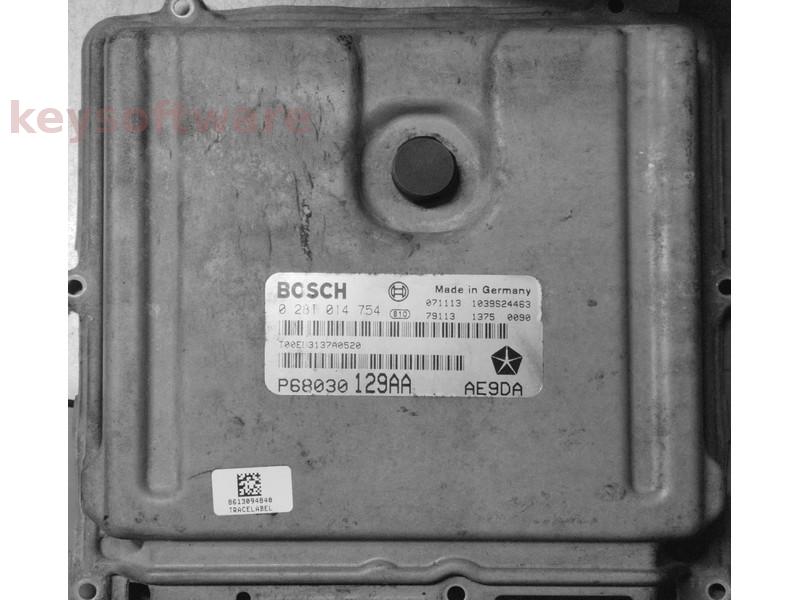 ECU Jeep Wrangler 2.8CRD P68030129AA 0281014754 EDC16CP31 {